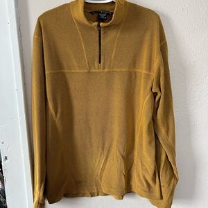Arc'teryx Men's Zip-Neck Sweater in Mustard Yellow
